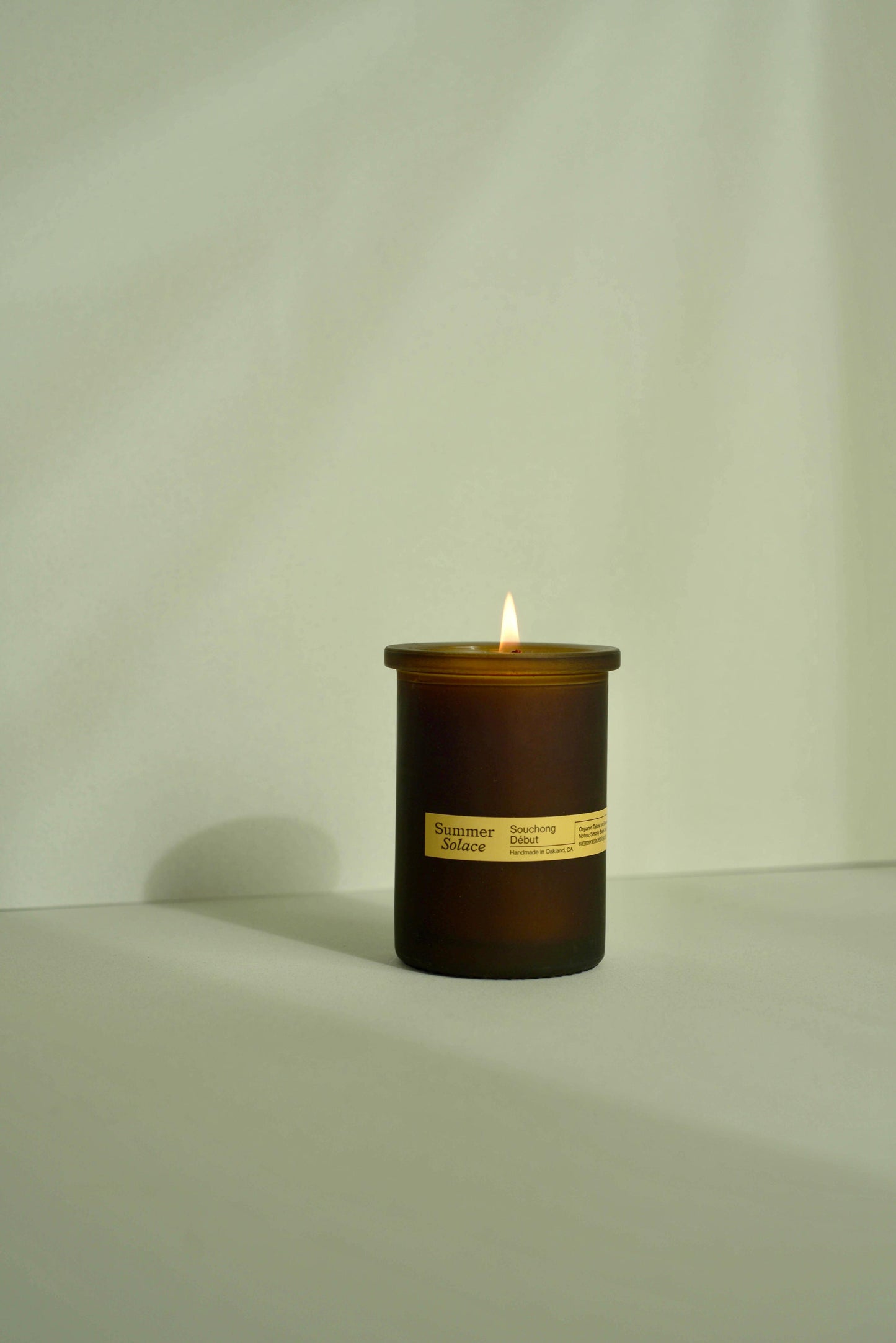 Souchong Debut (Black Tea & Vetiver) Tallow Candle- 6 oz