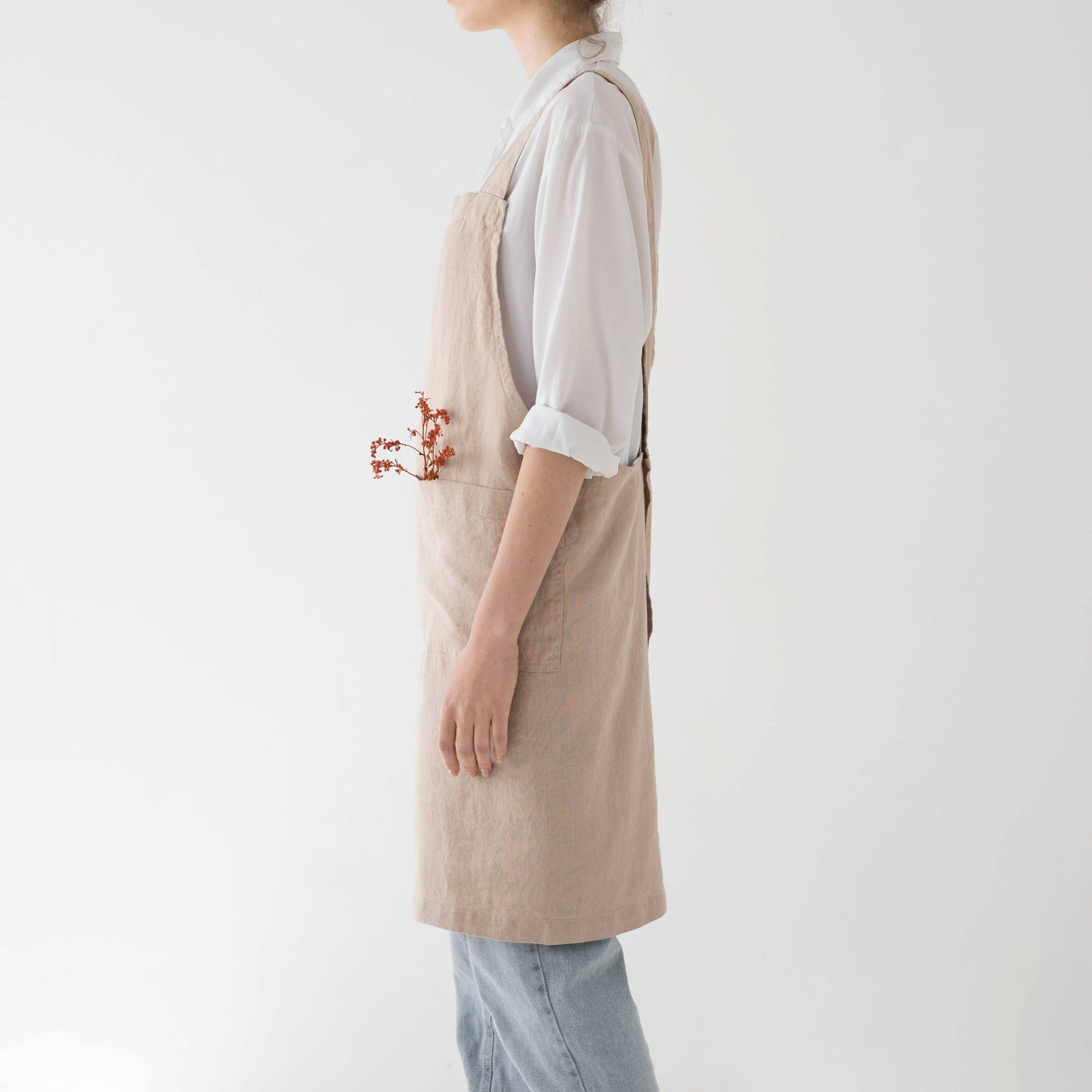 Portobello Linen Crossback Apron