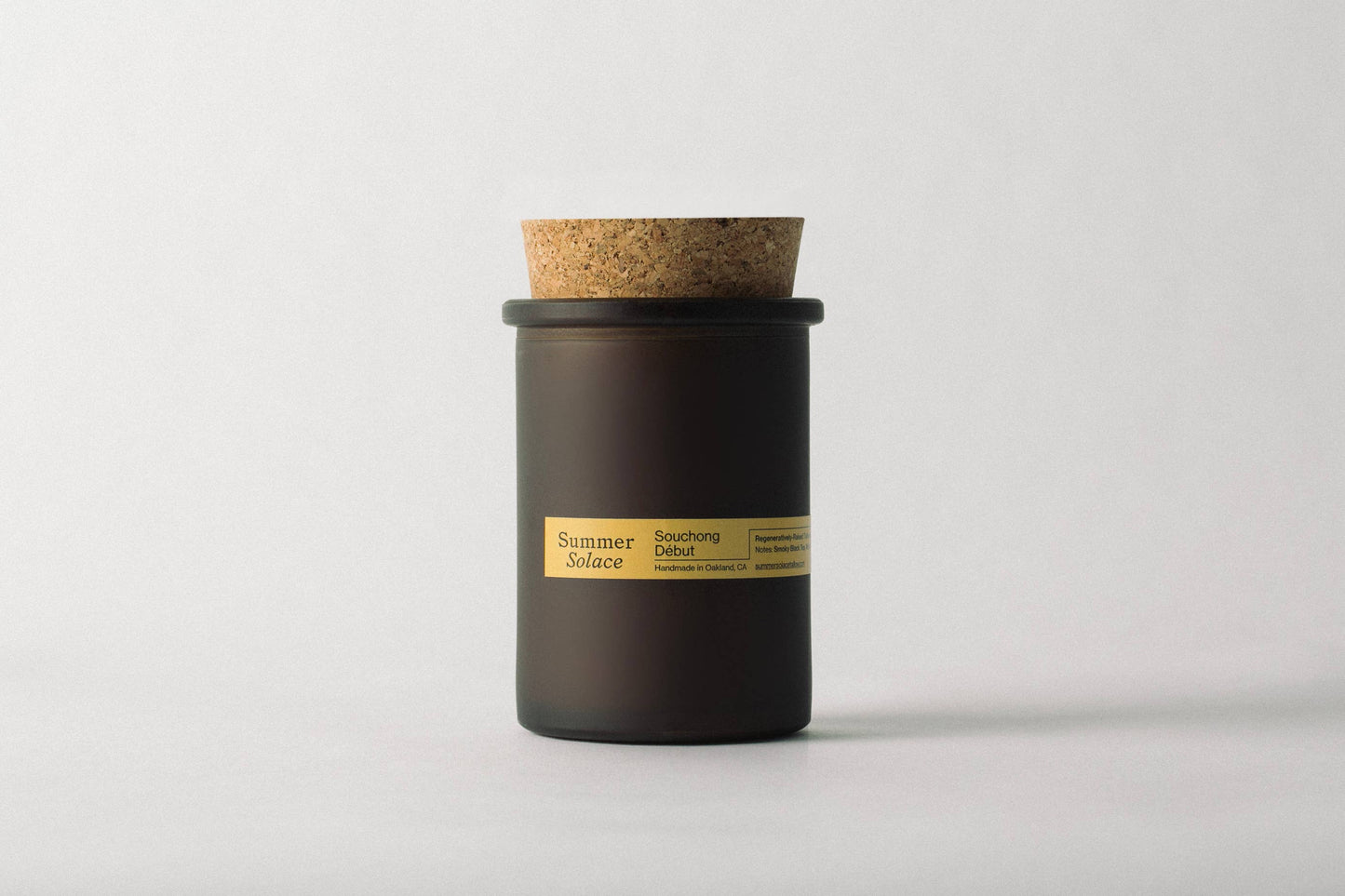 Souchong Debut (Black Tea & Vetiver) Tallow Candle- 6 oz