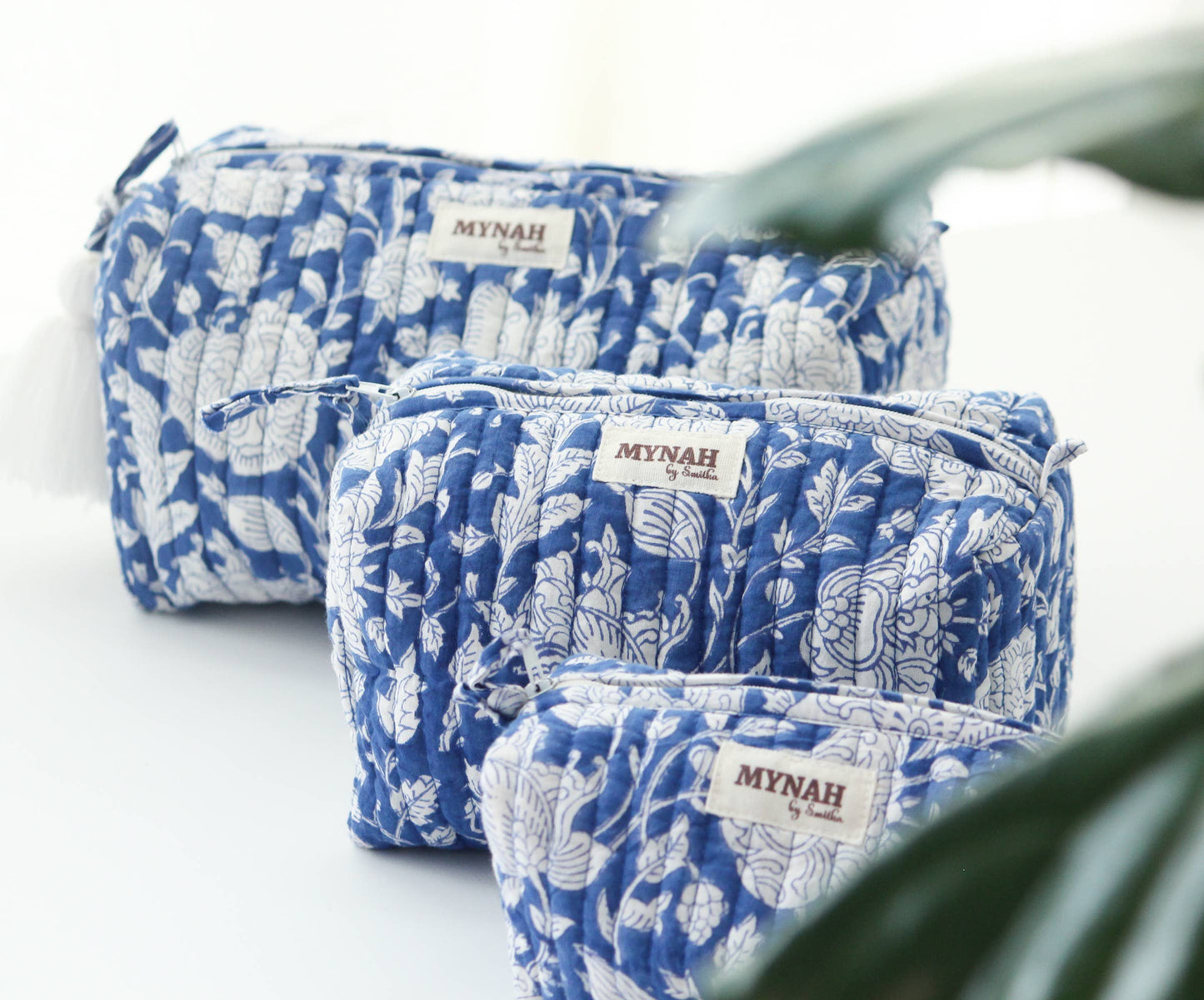 Porcelain floral travel/make up/organizer/bag-LARGE only