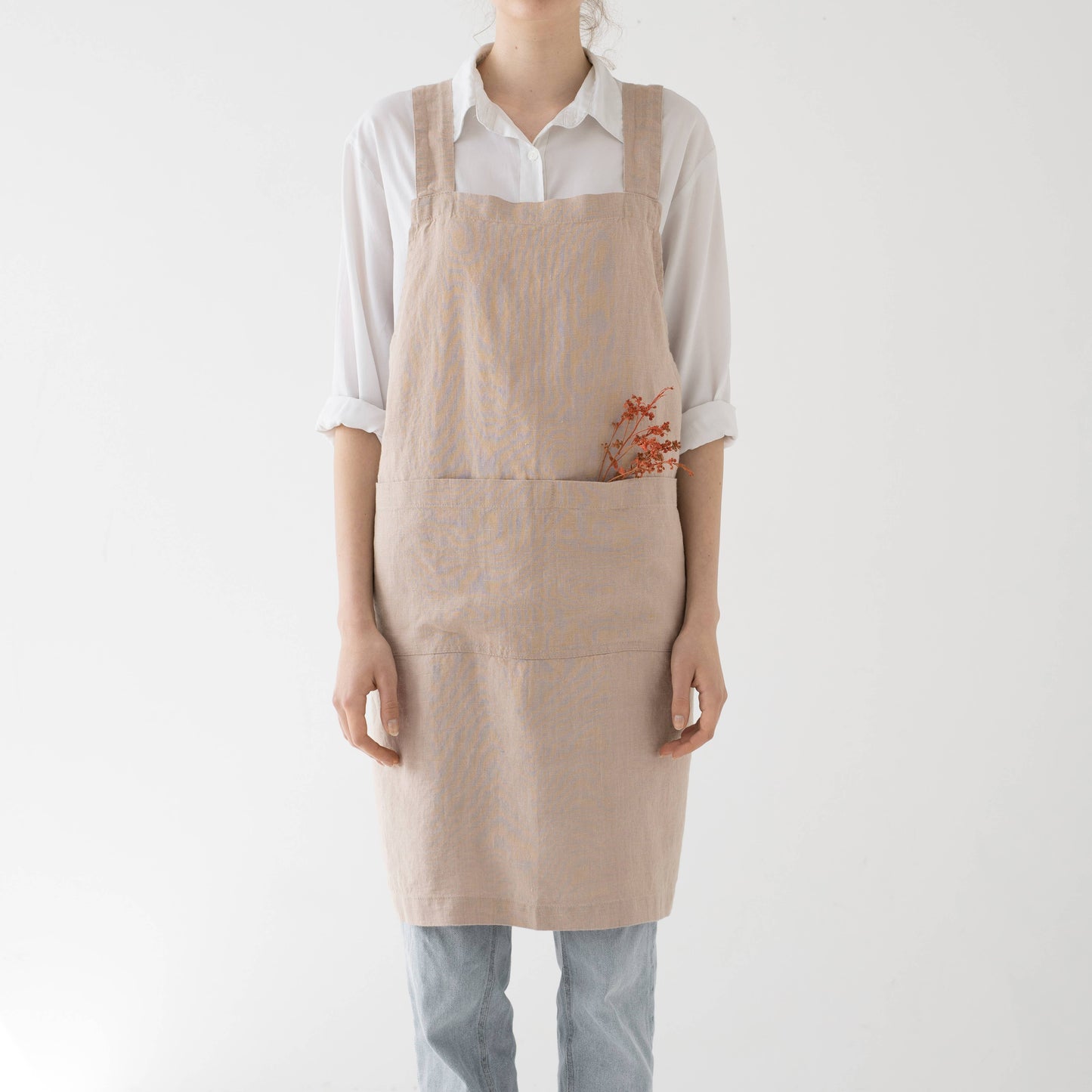 Portobello Linen Crossback Apron