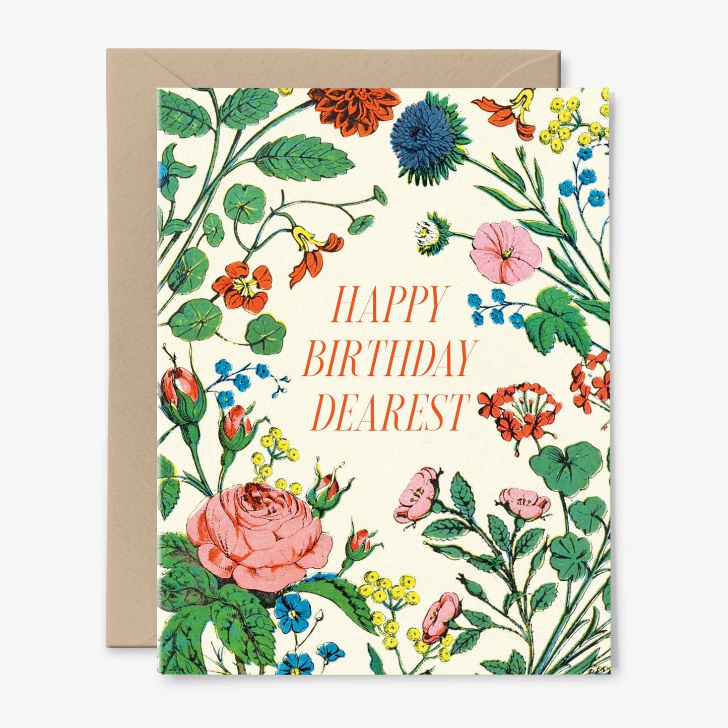Happy Birthday Dearest | Floral Birthday Card | Colorful