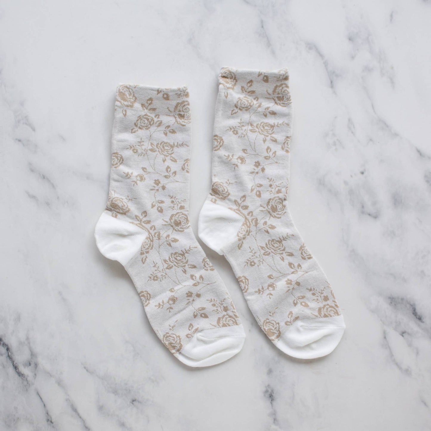 Antique Rose Garden Casual Socks